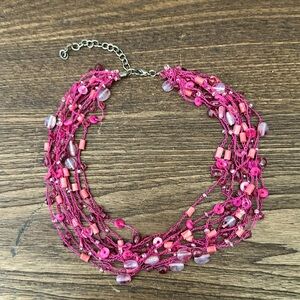 Multi Strand Beaded Necklace